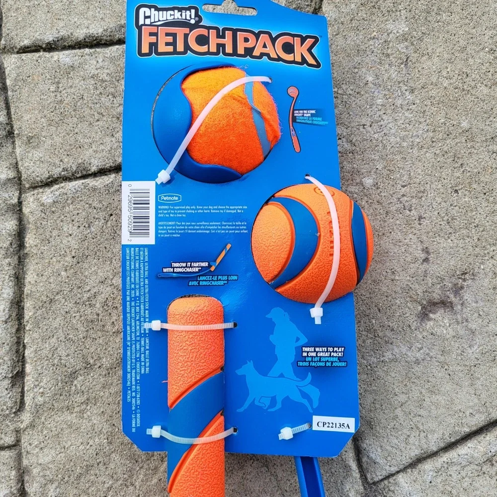 Chuckit! Fetch Pack Dog Toy Set Junior 18M Launcher Ultra Ball Ultra Fetch Stick